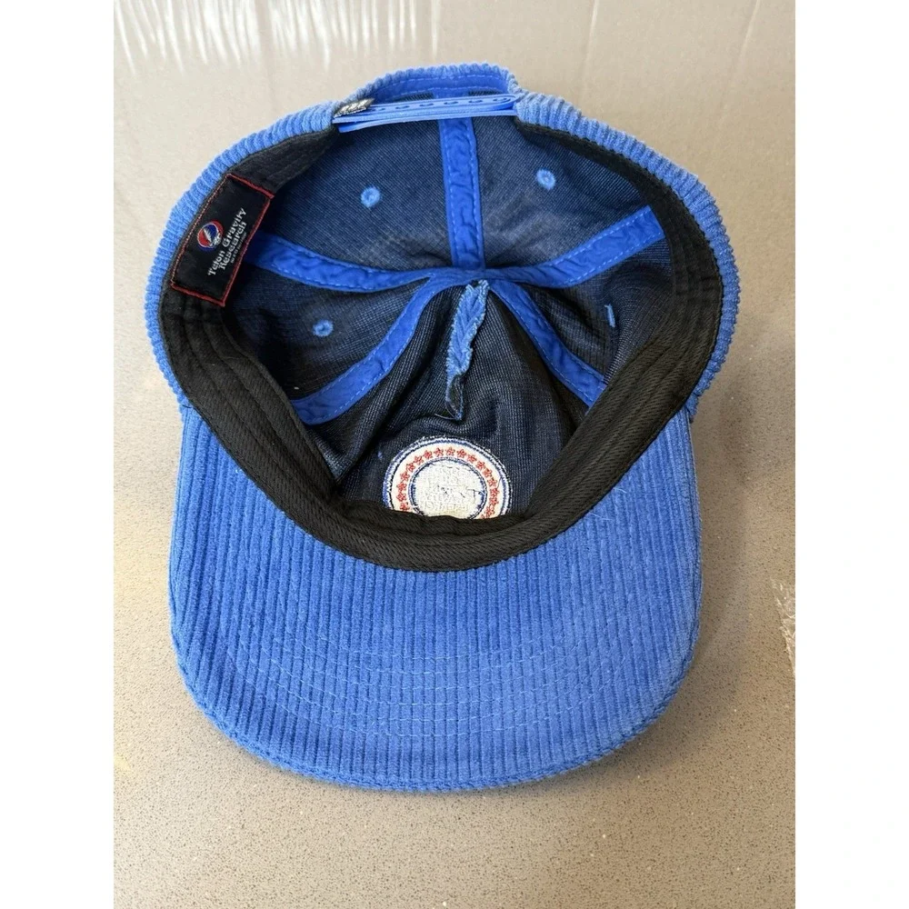 TGR Grateful Dead Corduroy Hat Blue Good Ol Teton Gravity Research Snapback EUC